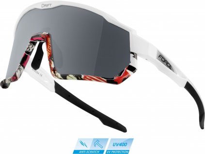 brýle FORCE DRIFT bílo-vivid,šedé polarizační sklo