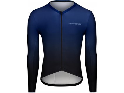 dres FORCE SMOOTH dlouhý rukáv, modro-černý (Velikost L)