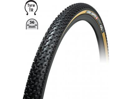 plášť TUFO Gravel SWAMPERO 700x36C, bezduš.črn/béž