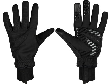 rukavice zimní FORCE ULTRA TECH 2, černé (Velikost L)