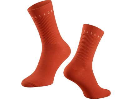 ponožky FORCE SNAP, oranžové (Velikost S-M/36-41)