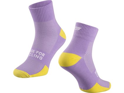 ponožky FORCE EDGE, fialovo-fluo (Velikost L-XL/42-46)