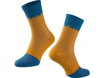 ponožky FORCE MOVE, žluto-modré