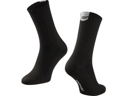 ponožky FORCE LONGER SLIM, černé (Velikost S-M/36-41)