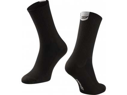 ponožky FORCE LONGER SLIM, černé