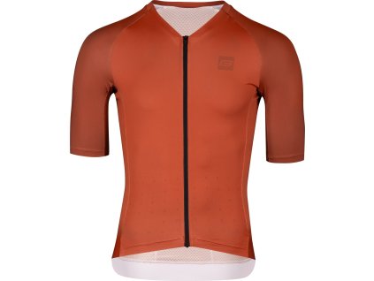 dres FORCE SCRIPT kr. rukáv, cihlový (Velikost 3XL)