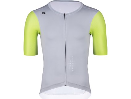 dres FORCE LIMIT kr. rukáv, šedo-limetkový (Velikost L)