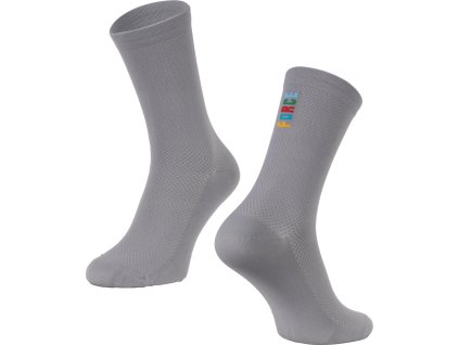 ponožky FORCE COLOUR dlouhé, šedé (Velikost S-M/36-41)