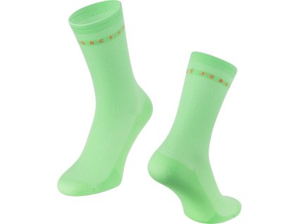 ponožky FORCE SMACK, limeta (Velikost S-M/36-41)