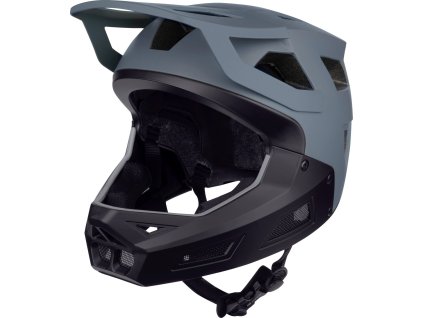 přilba FORCE DROP downhill, šedo-černá (Velikost XS-S)