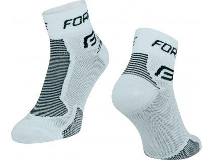 ponožky FORCE 1, bílo-černé (Velikost S-M/36-41)