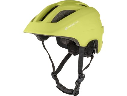 přilba FORCE ZEBU s blikačkou, limeta (Velikost XS-S)