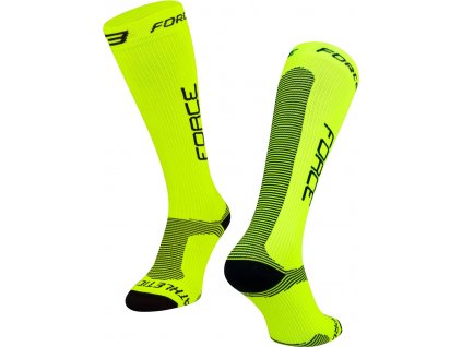 ponožky F ATHLETIC PRO KOMPRES, fluo-černé (Velikost fl-černé S-M/36-41)