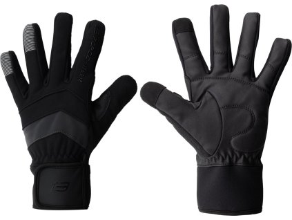 rukavice FORCE WARMER, černé (Velikost L)