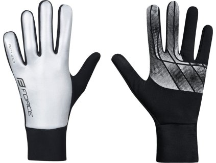 rukavice FORCE REFLECT, celoreflexní (Velikost L)