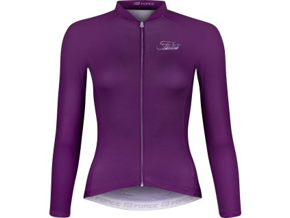 dres F PURE UNI dlouhý rukáv, fialový (Velikost L)