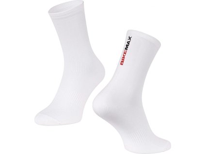 ponožky BIKEMAX DNA PRO, bílé (Velikost S-M/36-41)