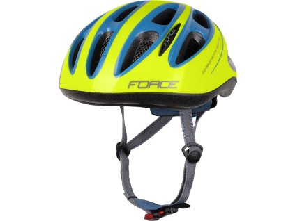 přilba FORCE LARK dětská, fluo-modrá (Velikost S)