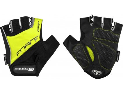 rukavice FORCE GRIP gel, fluo (Velikost L)