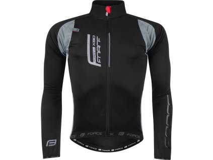 bunda F X80 tenký softshell, UNI,černo-šedá (Velikost UNI černo-šedá L)