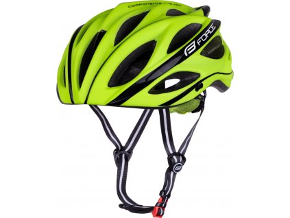 přilba FORCE BULL, fluo-černá (Velikost S-M)