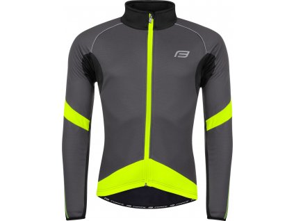 bunda F X70 windster zimní, šedo-černo-fluo