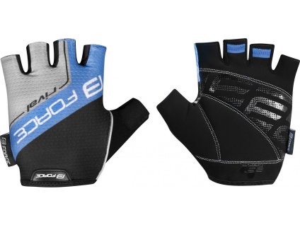 rukavice FORCE RIVAL, černo-modré (Velikost L)
