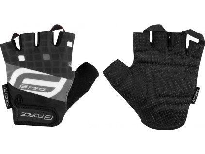 rukavice FORCE SQUARE, černé (Velikost L)