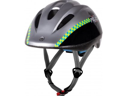 přilba FORCE FUN POLICE dětská, černo-stříbrná (Velikost M)