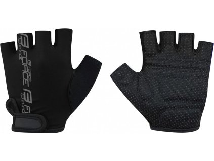 rukavice FORCE KID dětské, černé (Velikost L)