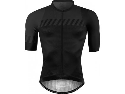 dres F FASHION, krátký rukáv,černo-šedý (Velikost 3XL)