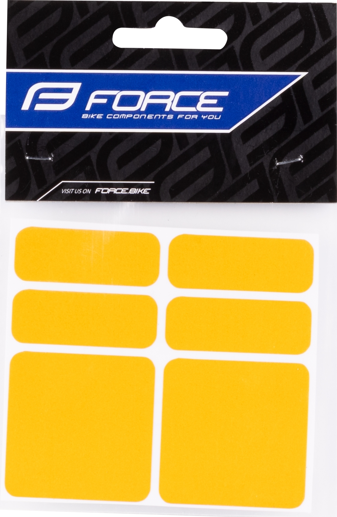 nálepky FORCE reflexní sada 6 ks, různé barvy Barva: Žlutá