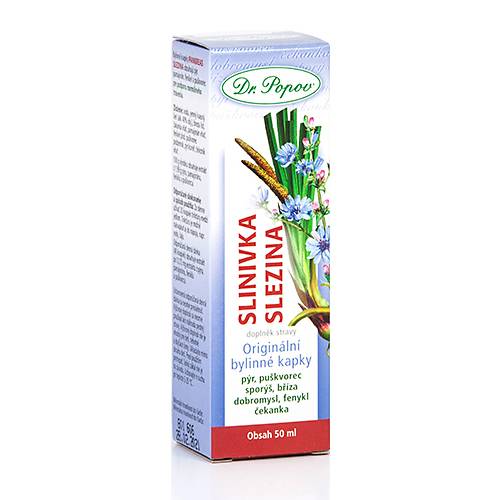 Dr. Popov Bylinné kapky Slinivka - slezina, 50 ml