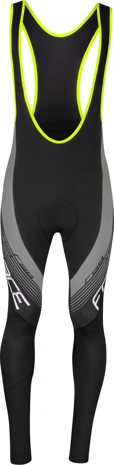 kalhoty FORCE F58 se šráky a vložkou,černo-šedé Velikost: vložkou černo-šedé L