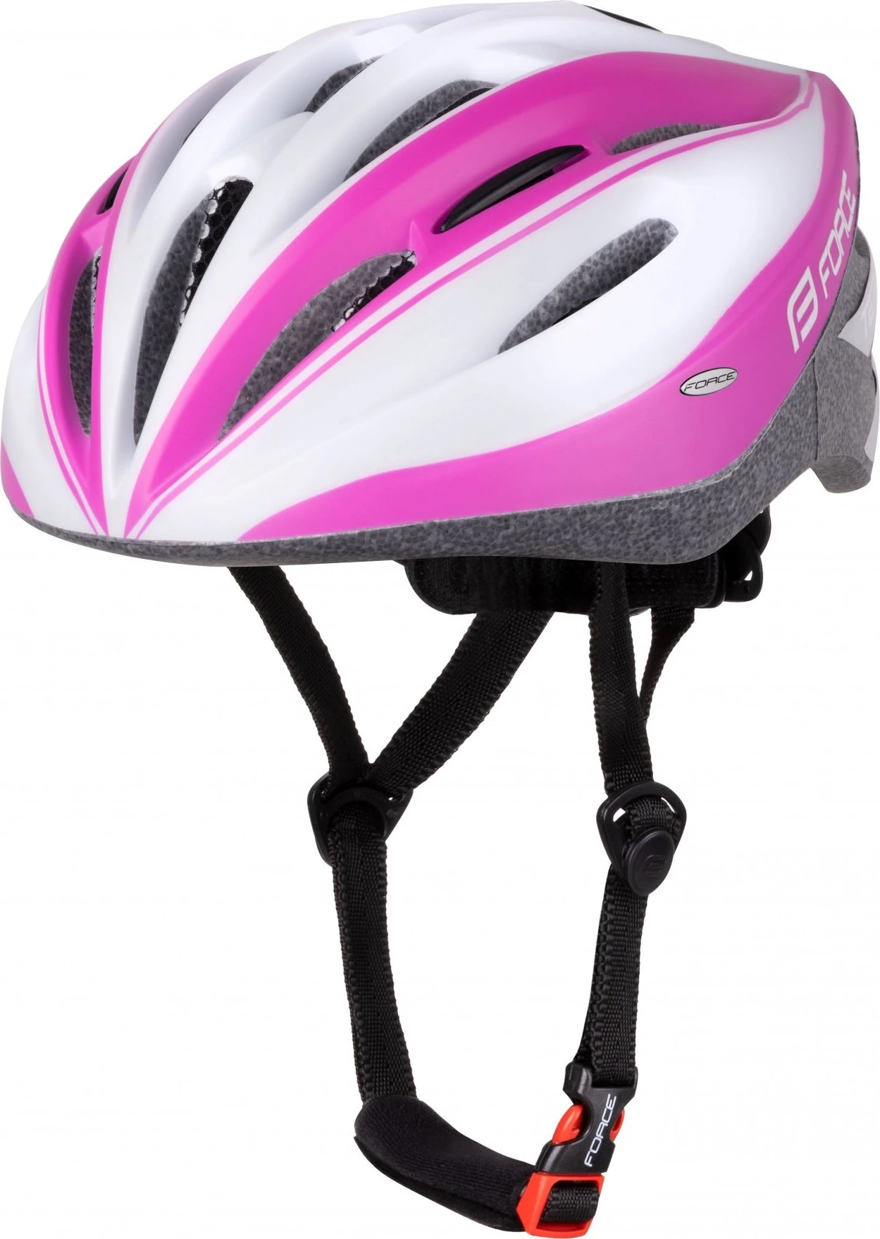 přilba FORCE TERY, bílo-růžová Velikost: L-XL