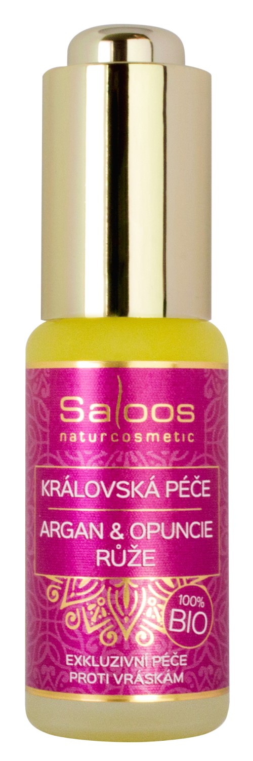 Pleťový olej Argan + Opuncie + Růže SALOOS Naturcosmetics 20 ml