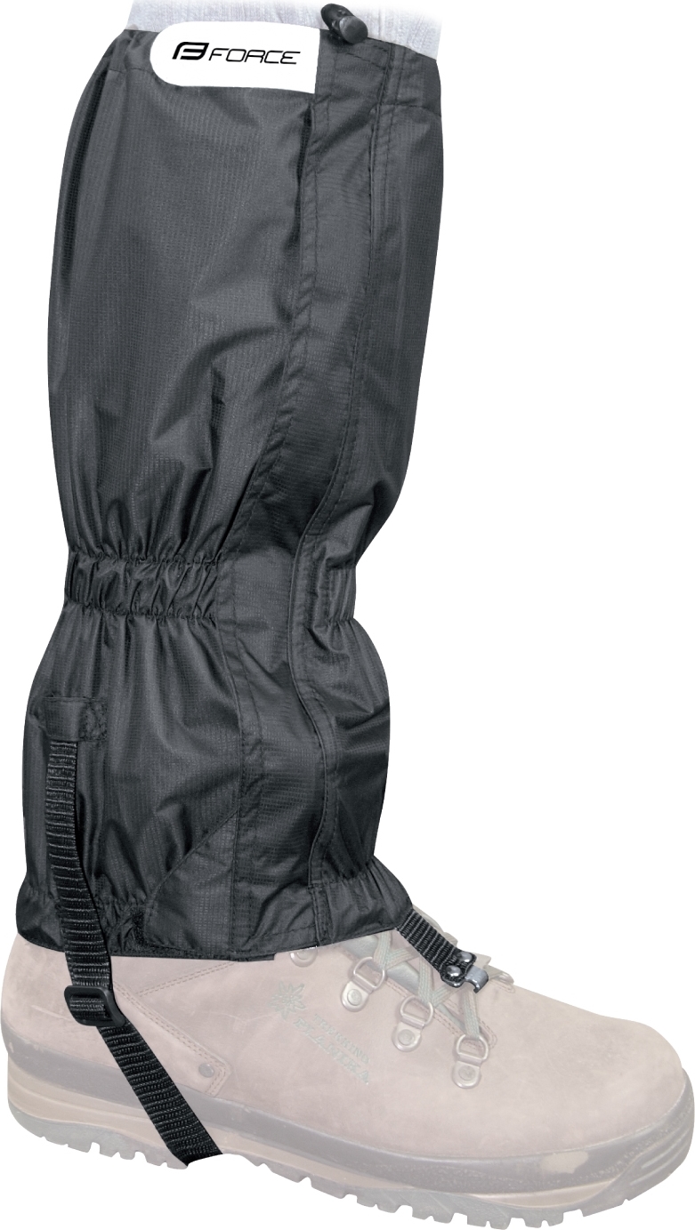 návleky FORCE SKI RIPSTOP UNI nad boty, černé