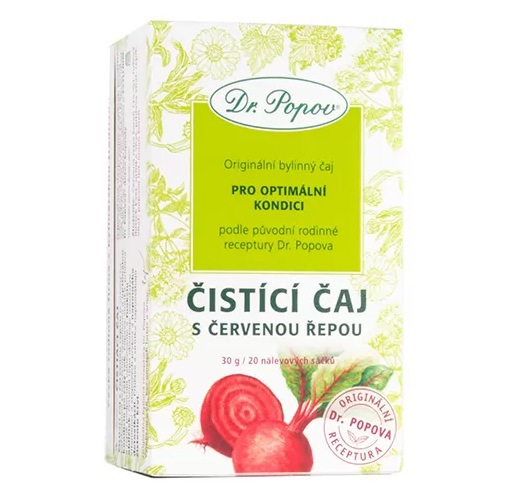 Dr. Popov Čistící čaj s červenou řepou Varianta: Porcovaný (30g)