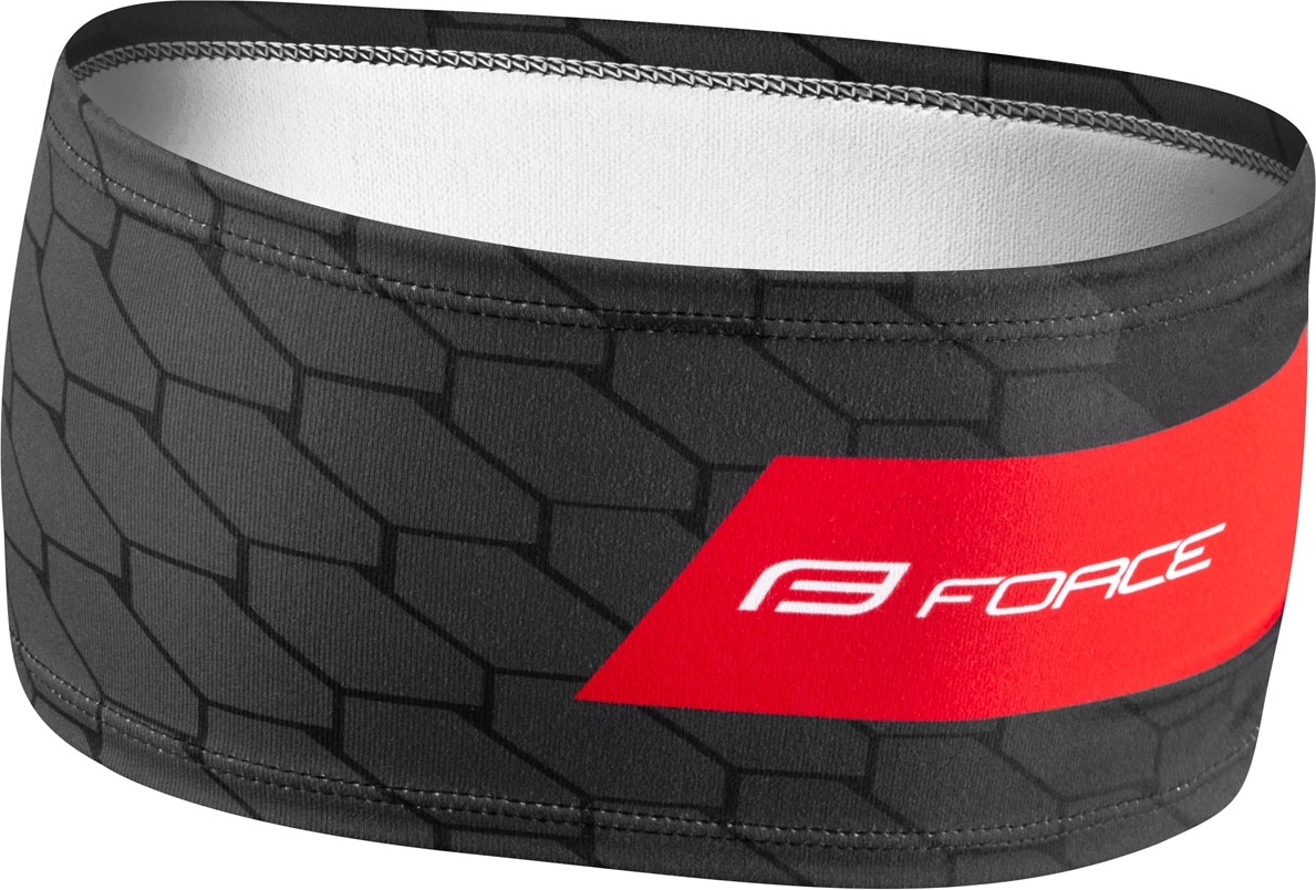 čelenka FORCE FIT sport zúžená, černo-červená UNI