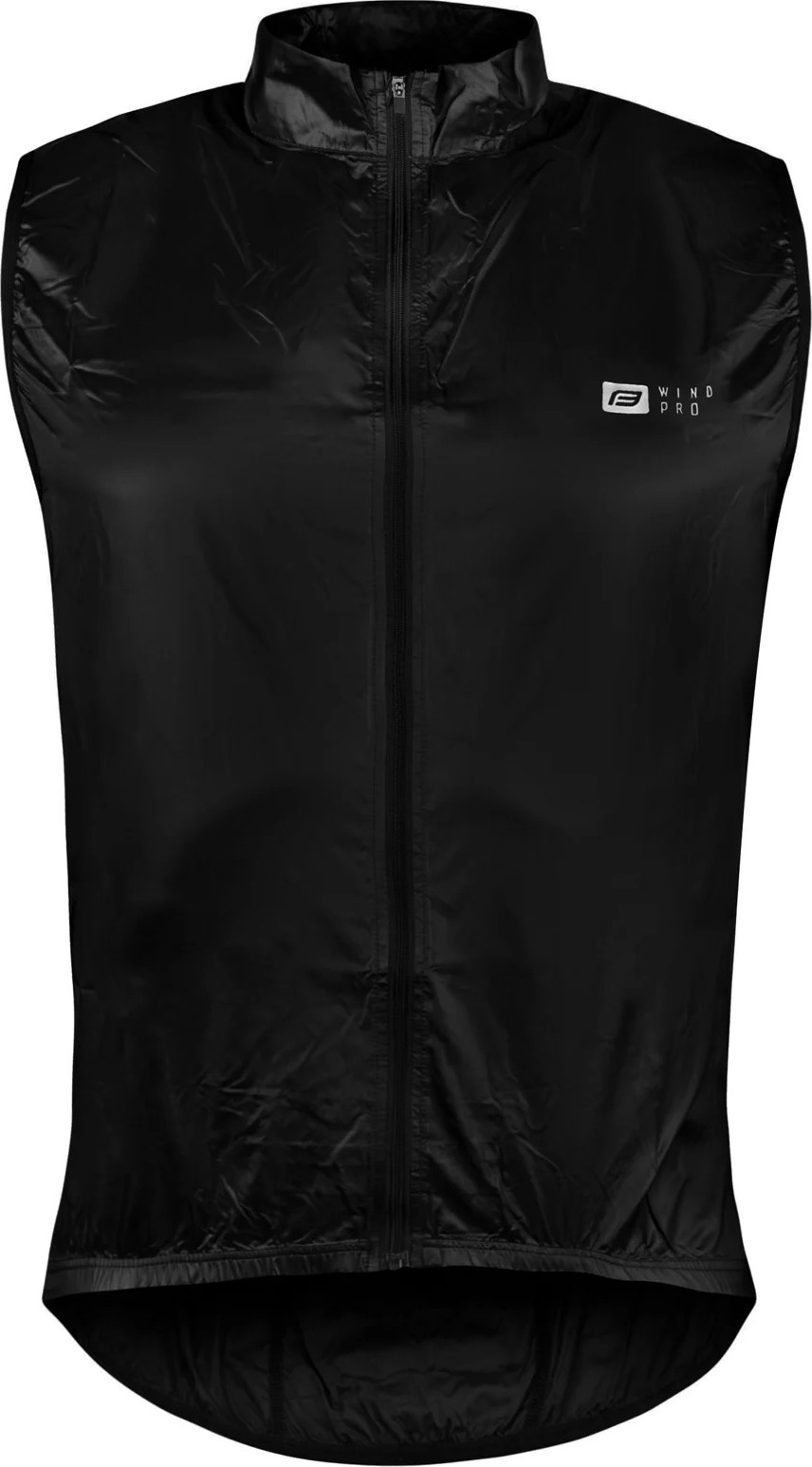 vesta FORCE WINDPRO, plná záda, černá Velikost: M