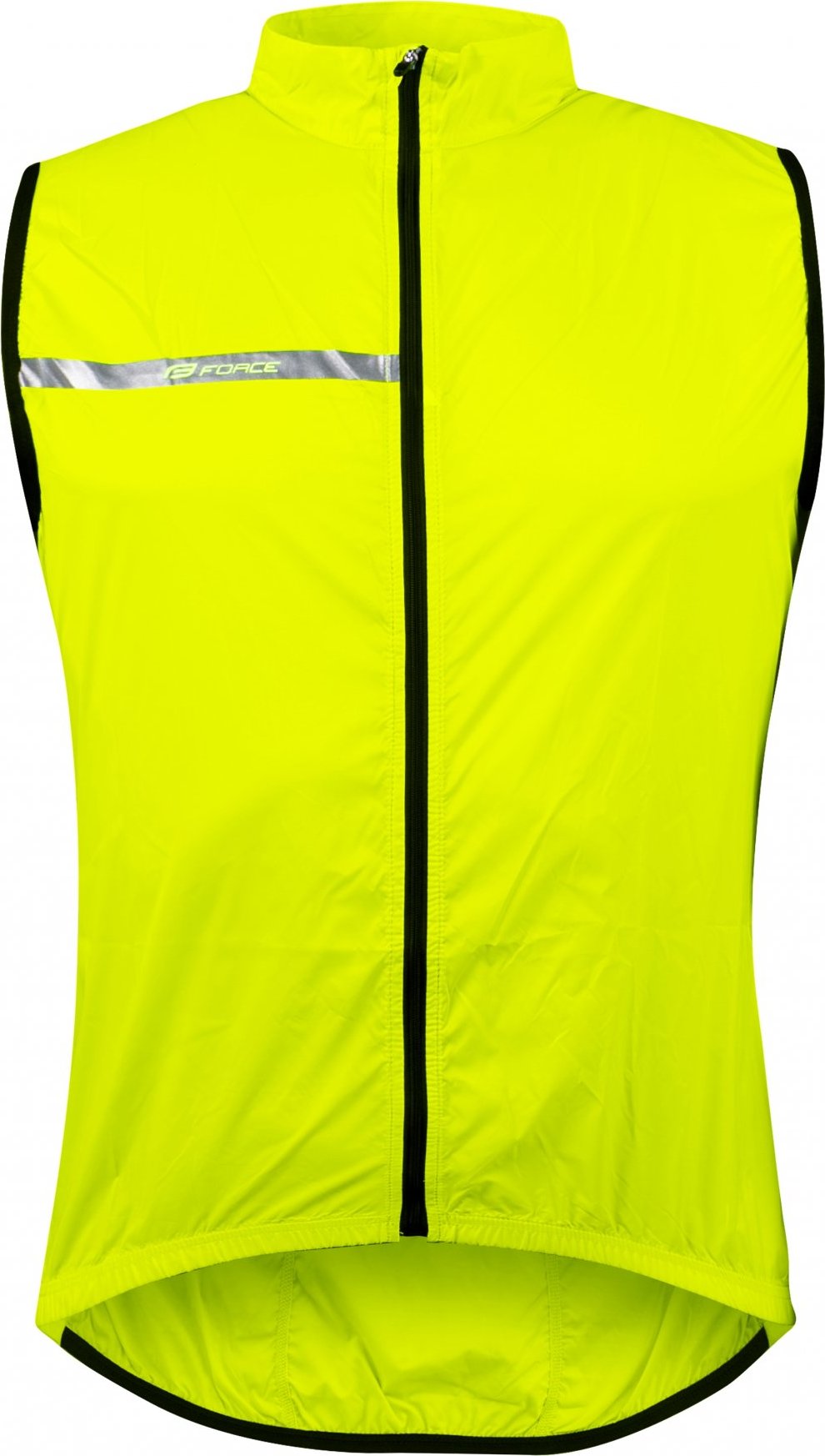 vesta FORCE WINDPRO, plná záda, fluo Velikost: 3XL