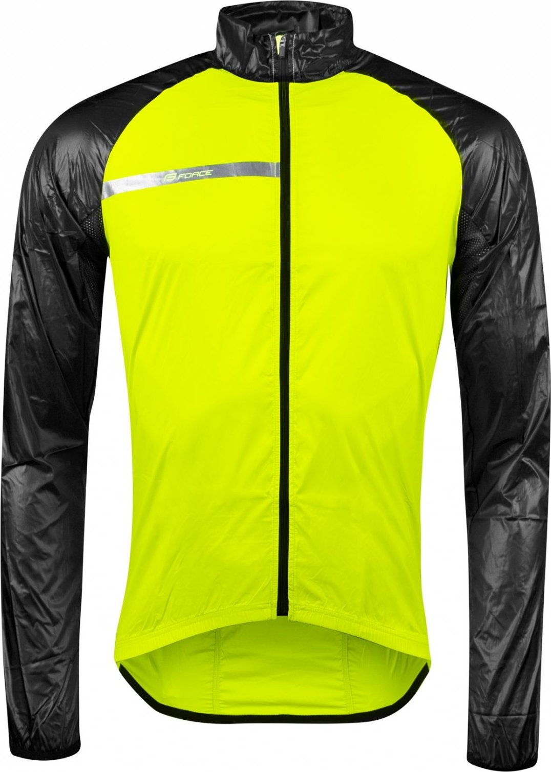 bunda FORCE WINDPRO KID neprofuk, fluo-černá Velikost: F WINDPRO KID neprofuk fluo-černá 153-164