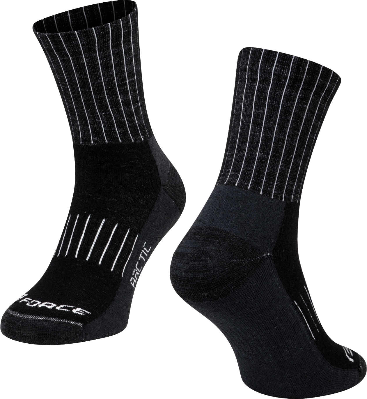 ponožky FORCE ARCTIC, černo-bílé Velikost: S-M/36-41