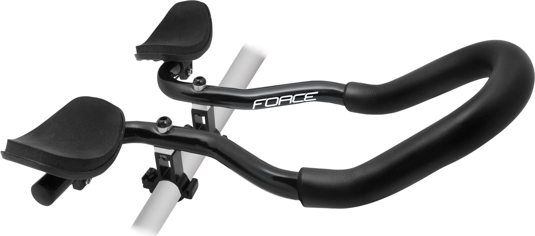 řídítka nástavce FORCE TRI oblouk Al,černé