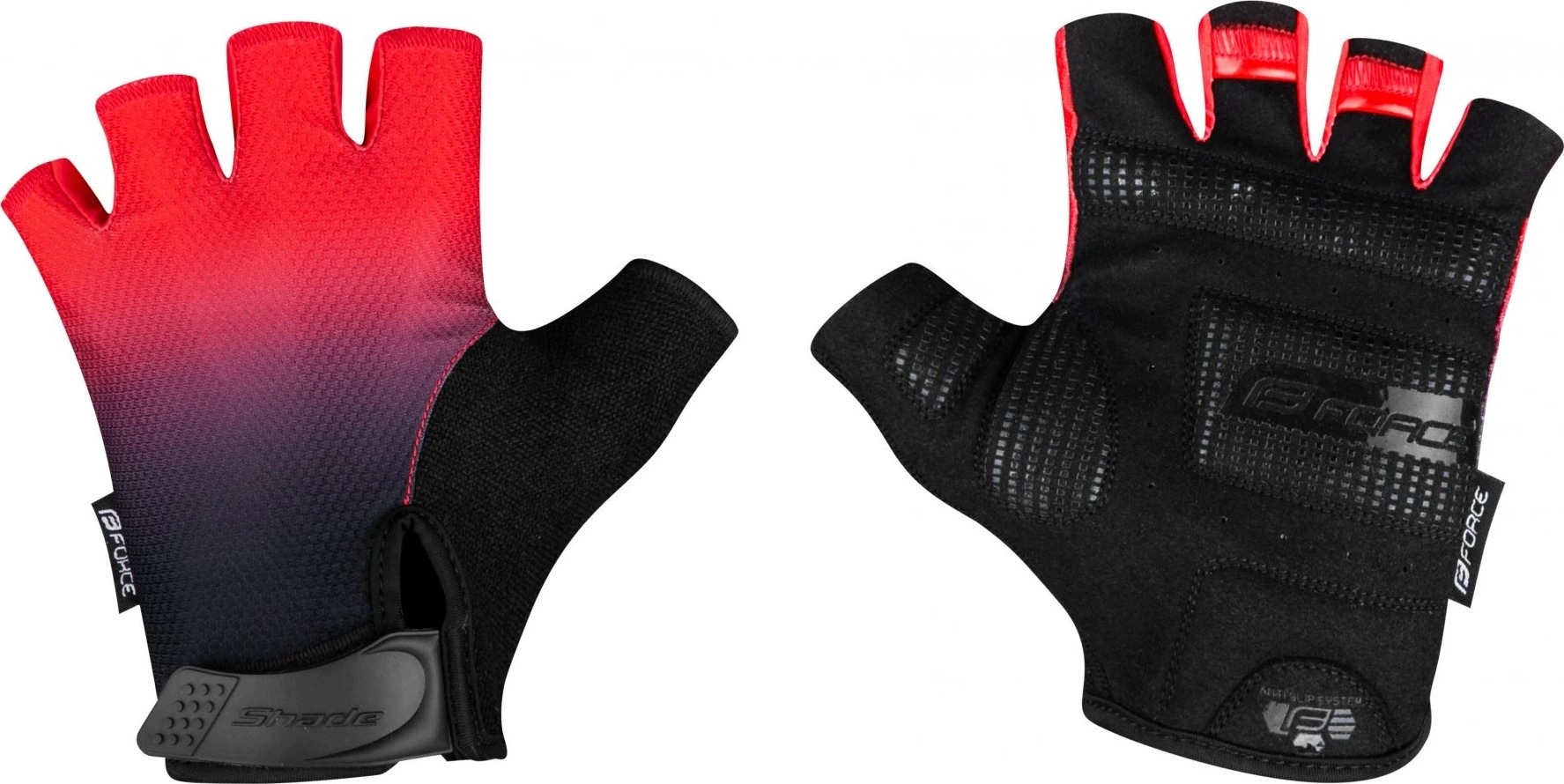 rukavice FORCE SHADE, červené Velikost: M