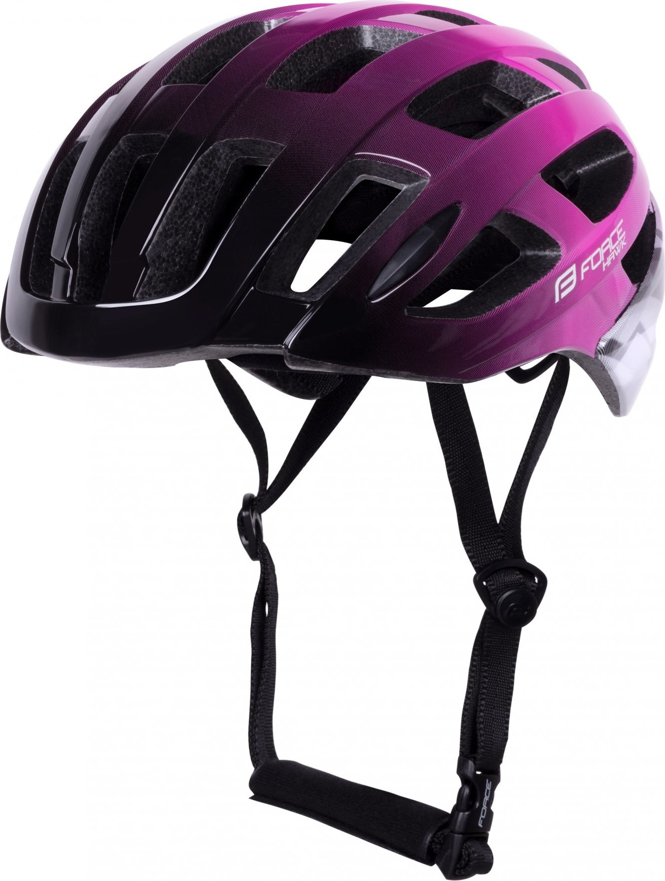 přilba FORCE HAWK, černo-růžová Velikost: S-M