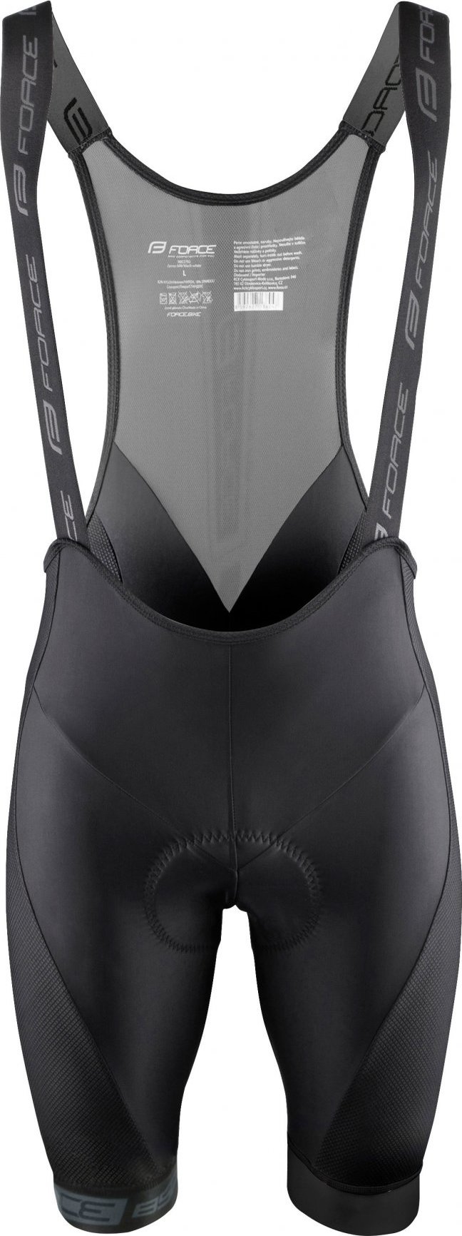 kraťasy FORCE B51 se šráky a vložkou,černé Velikost: S