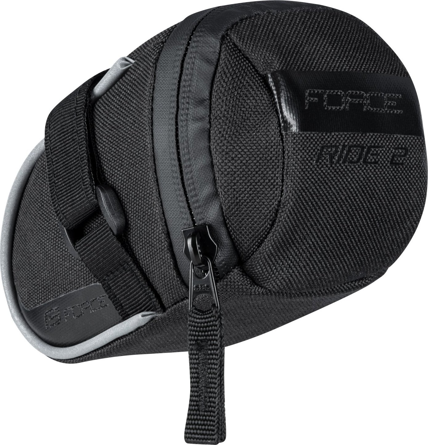 brašna pod sedlo FORCE RIDE 2 suchý zip,černá M