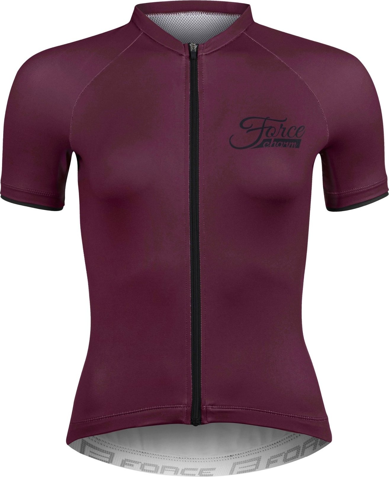 dres FORCE CHARM LADY kr. rukáv, bordó Velikost: XL