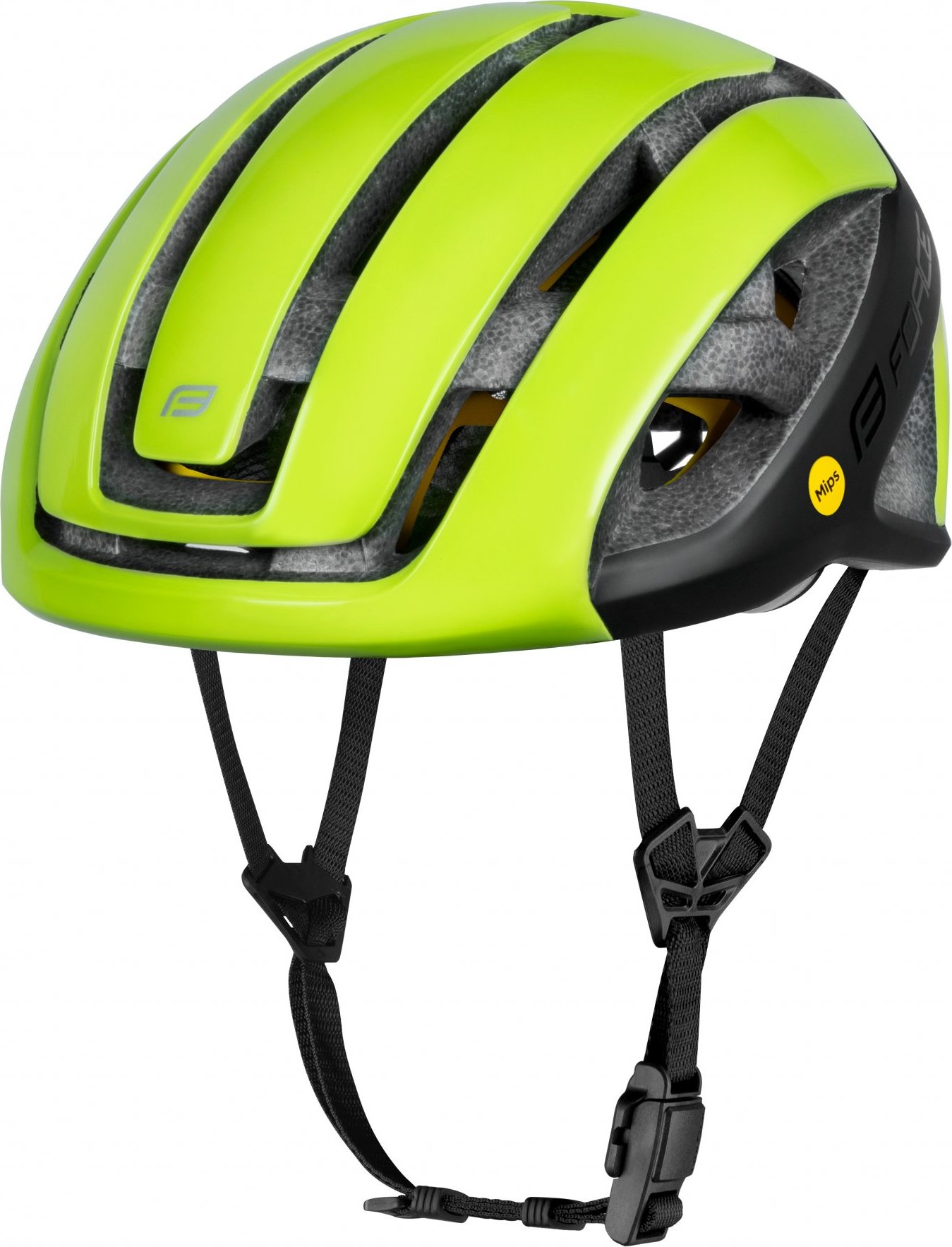 přilba FORCE NEO MIPS, fluo-černá Velikost: fluo-černá S-M